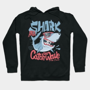 shark tshirt surf  print design Hoodie